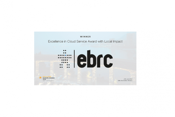 “Excellence in Cloud Service Award with local impact” Et le vainqueur est... EBRC!